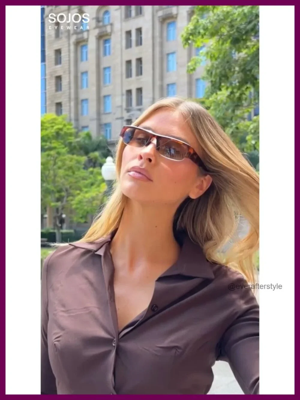 Retro Rectangle Sunglasses for Women UV400 Protection